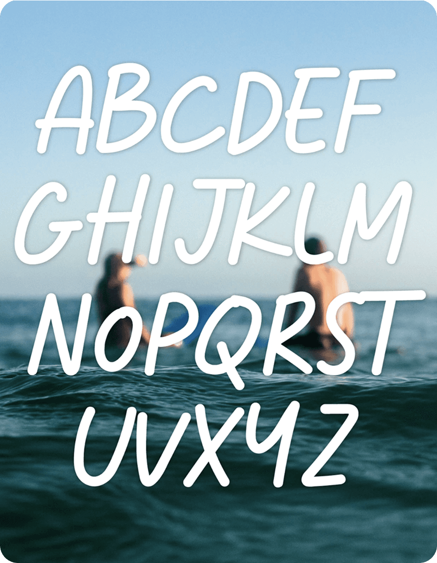 Escolazul — typographie
