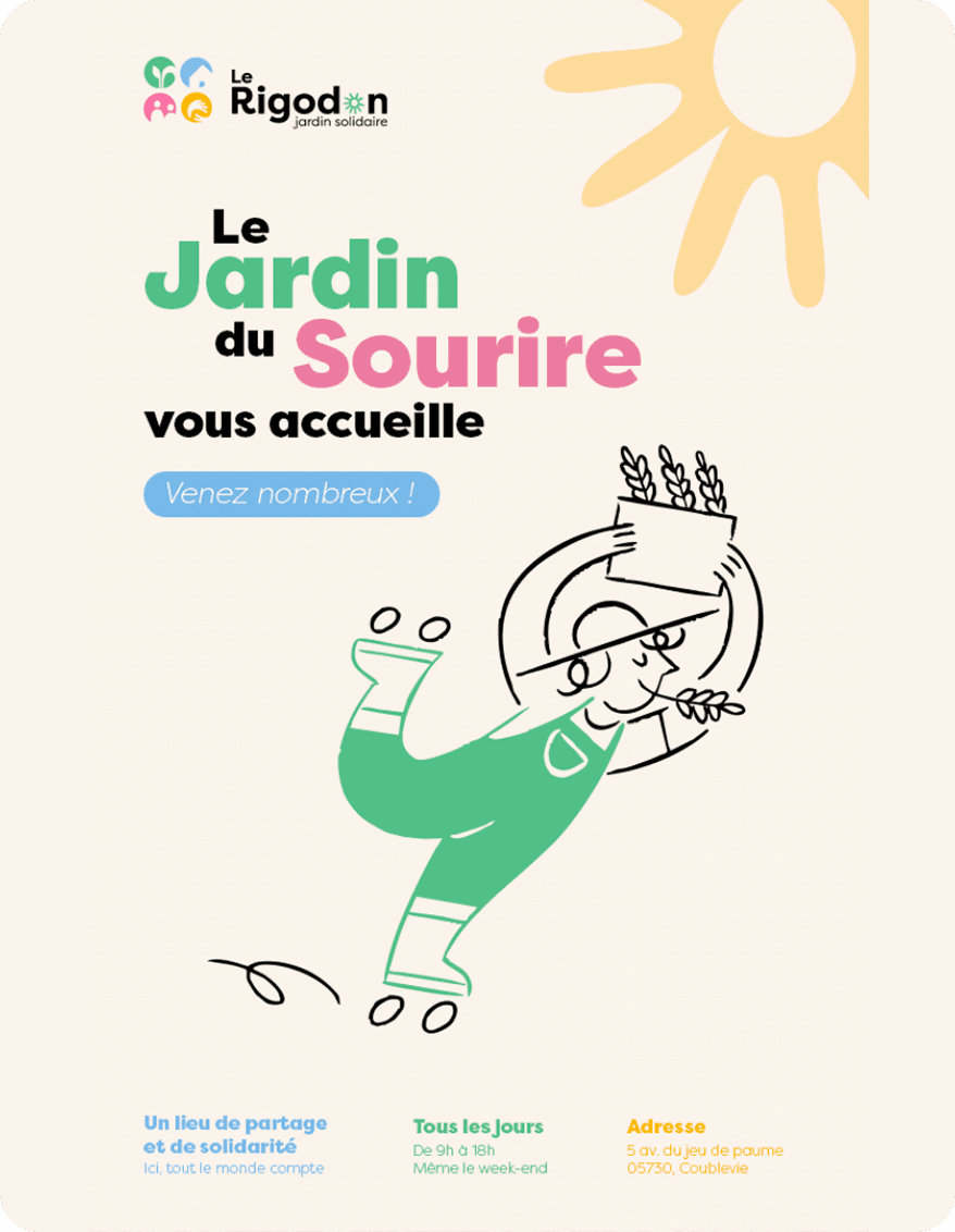 Le Rigodon — flyer Le Jardin du Sourire